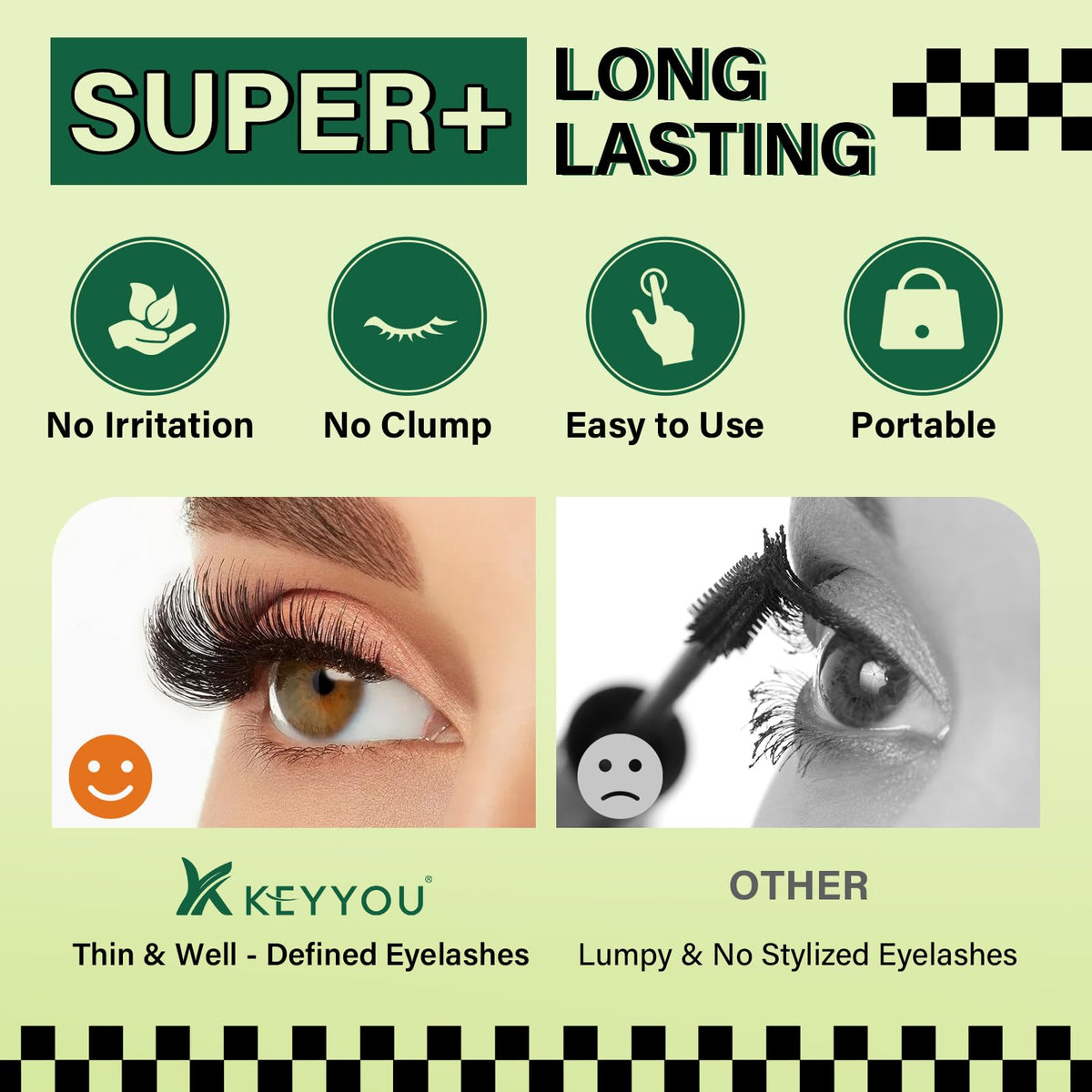 KEYYOU close-up of bonded individual lash showing secure attachment