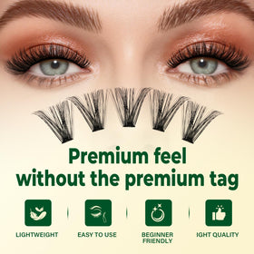 KEYYOU D curl lash profile illustrating natural lift and eye-opening effect