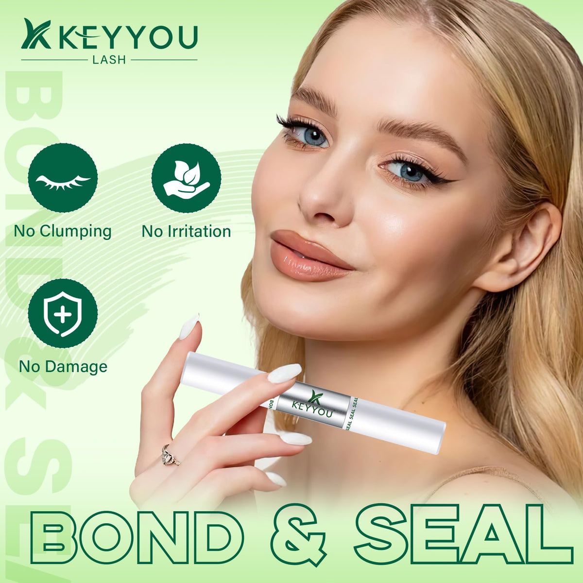 KEYYOU dual-head tube close-up for precise glue and seal application