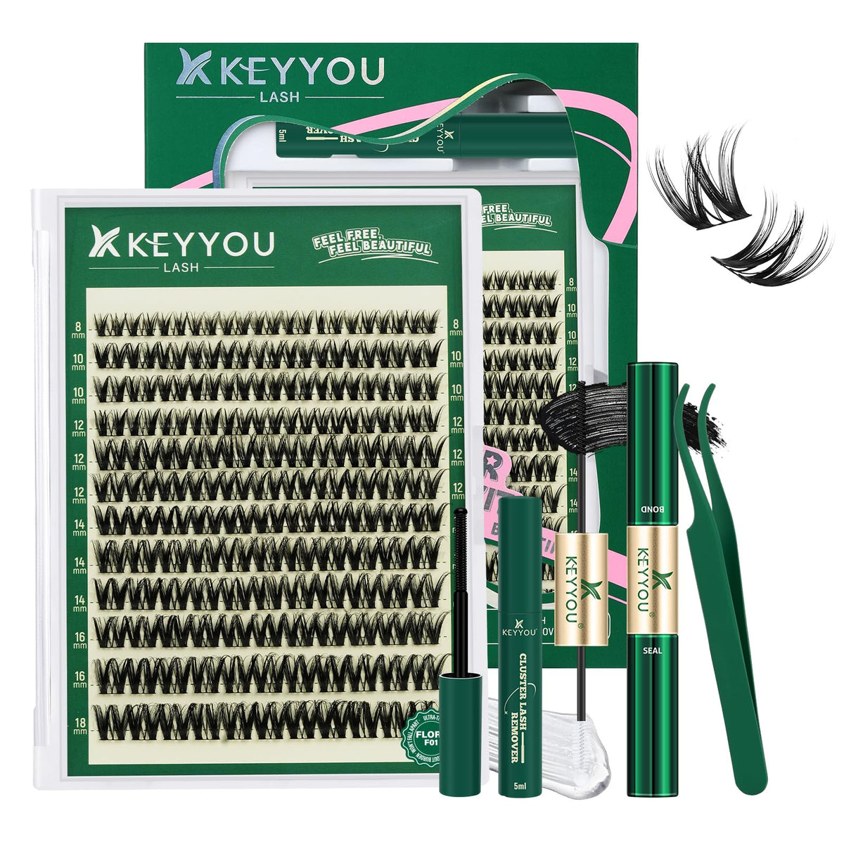 KEYYOU kit front packaging showing all components and benefits