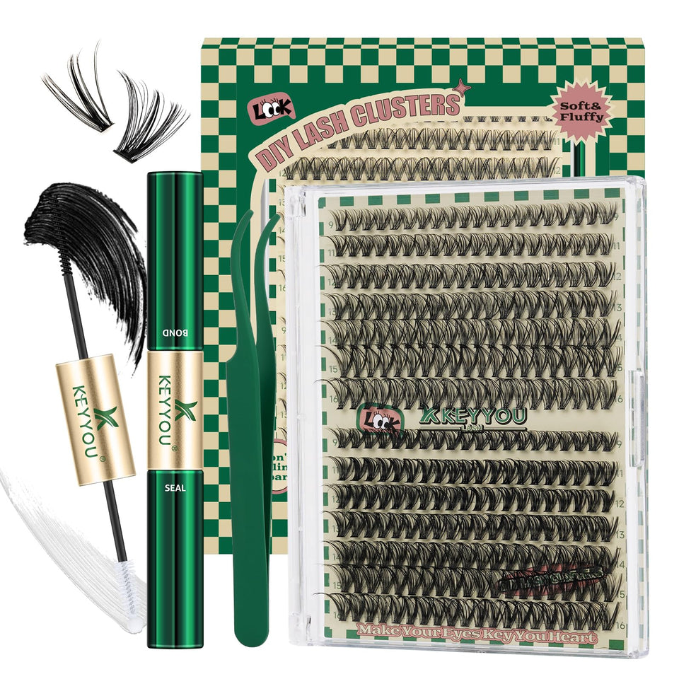 KEYYOU front packaging showing full DIY lash kit and components for quick styling