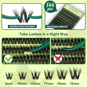 KEYYOU applied with tweezers demonstrating quick, beginner-friendly use
