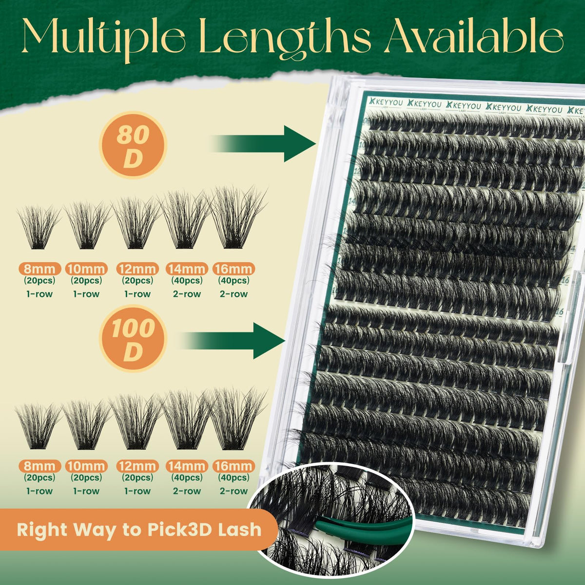 KEYYOU precision tweezers with waterproof bond and seal for easy application
