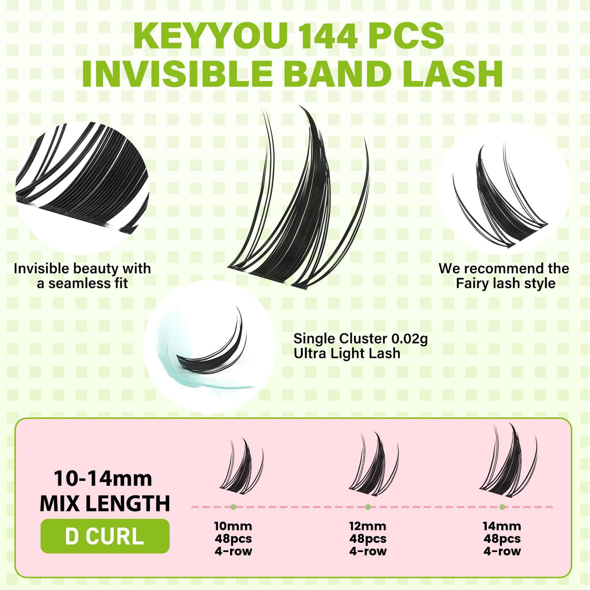 KEYYOU invisible band detail highlighting discreet base and seamless blend