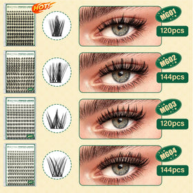 KEYYOU lashes styled for a dramatic evening manga look, photo-ready impact