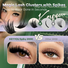 KEYYOU finished anime-inspired lashes for dramatic effect