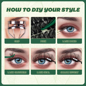 KEYYOU lifestyle look at night out showing dramatic lash effect