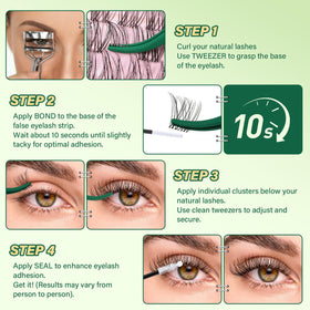 KEYYOU lifestyle image of lashes worn all day for natural confidence