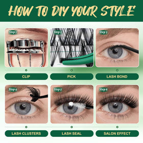 KEYYOU demonstration of cluster removal with makeup remover, safe gentle care