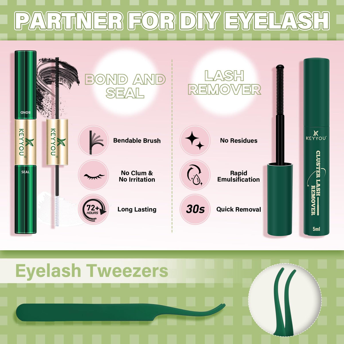 KEYYOU remover oil pipette dropping oil to dissolve adhesive for gentle, damage-free removal