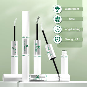 KEYYOU size comparison next to ruler highlighting the compact 10ml tube