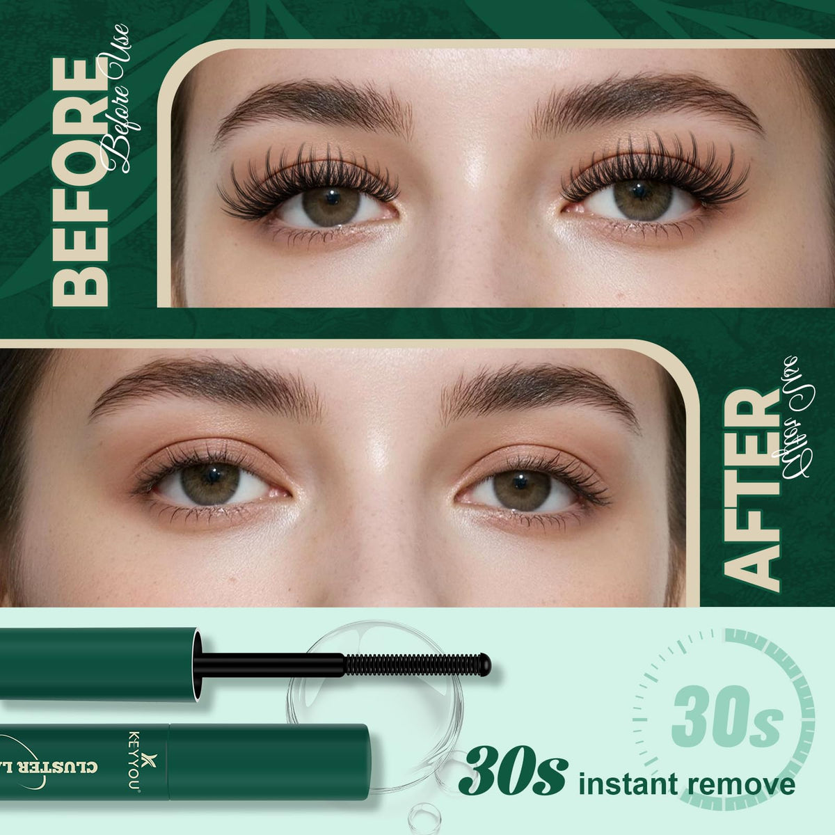 KEYYOU spiral brush close-up highlighting precision applicator for targeted removal