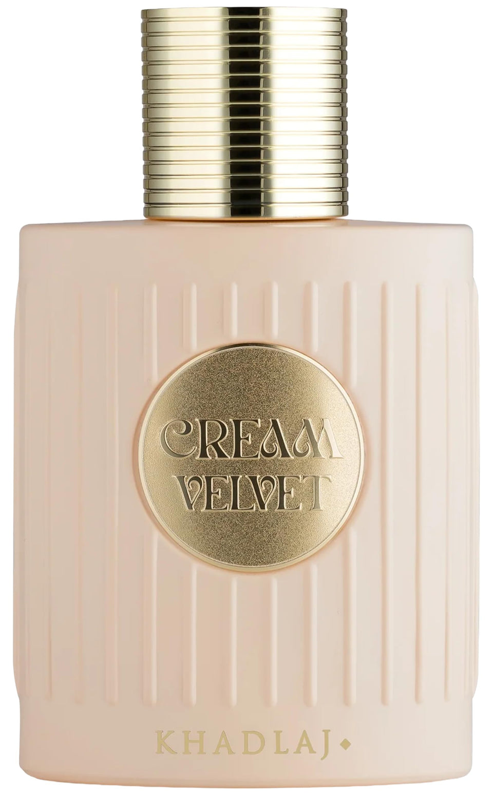 Khadlaj Cream Velvet front bottle showing elegant branding and luxe finish