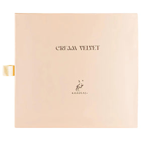 Khadlaj Cream Velvet in an evening lifestyle scene conveying warm, cozy allure