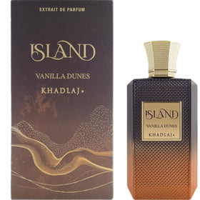 KHADLAJ PERFUMES close-up of label highlighting fragrance name and notes for clarity