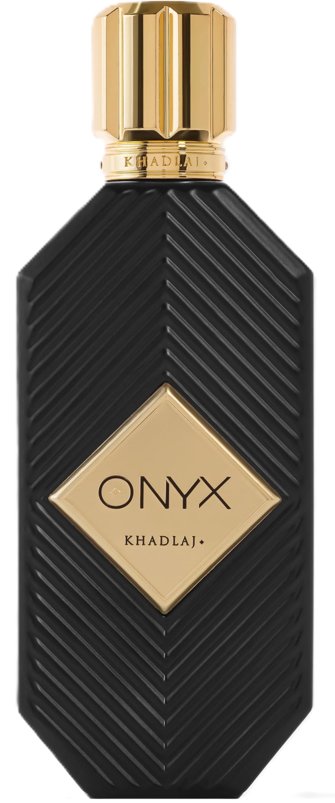 Khadlaj Onyx Gold front bottle showing elegant design and instant recognition benefit