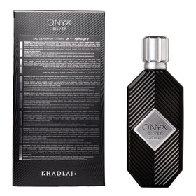 Khadlaj Onyx Silver spray action demonstrating easy application and fine mist