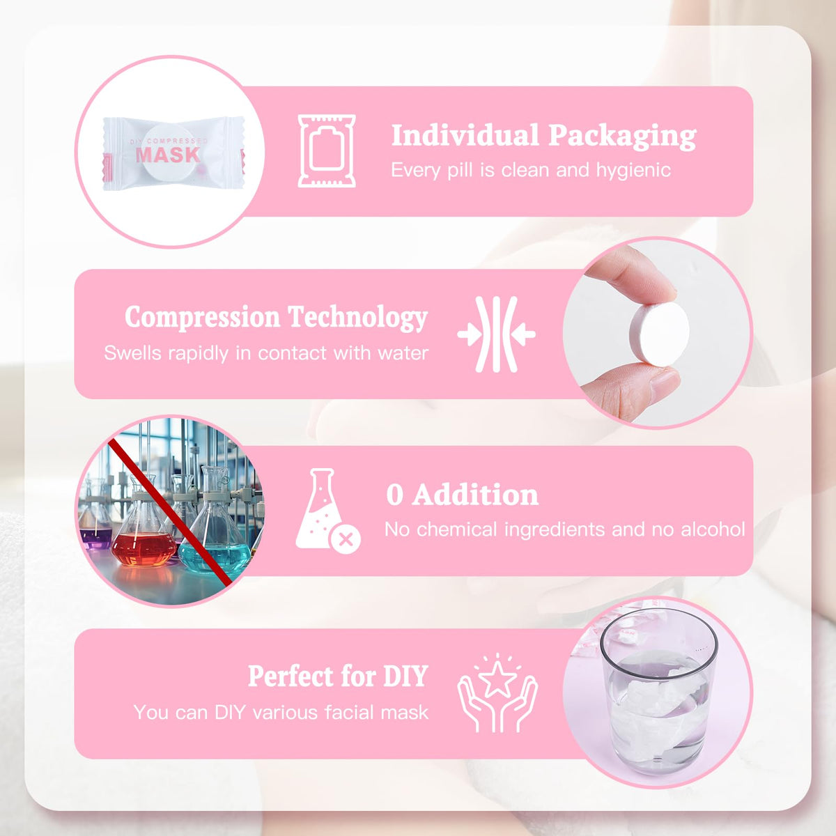 Khrgovd expanded mask close-up showing soft texture and high absorbency benefit
