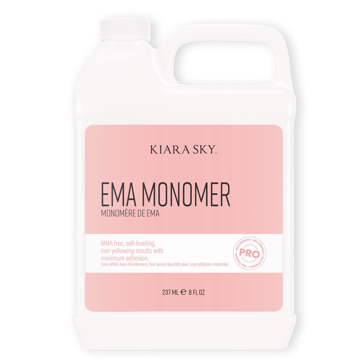 Kiara Sky front label on 8 oz bottle showing product name and benefits