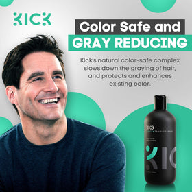 Kick applying conditioner in shower for cooling fresh scalp feeling