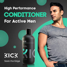Kick bottle pump dispensing conditioner for easy one-handed use