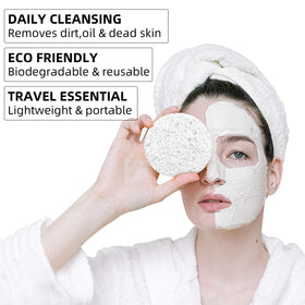 kickleen expanded sponge close-up showing soft texture for gentle cleansing