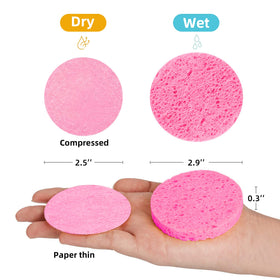 kickleen expanded sponge texture close-up showing gentle absorbent surface