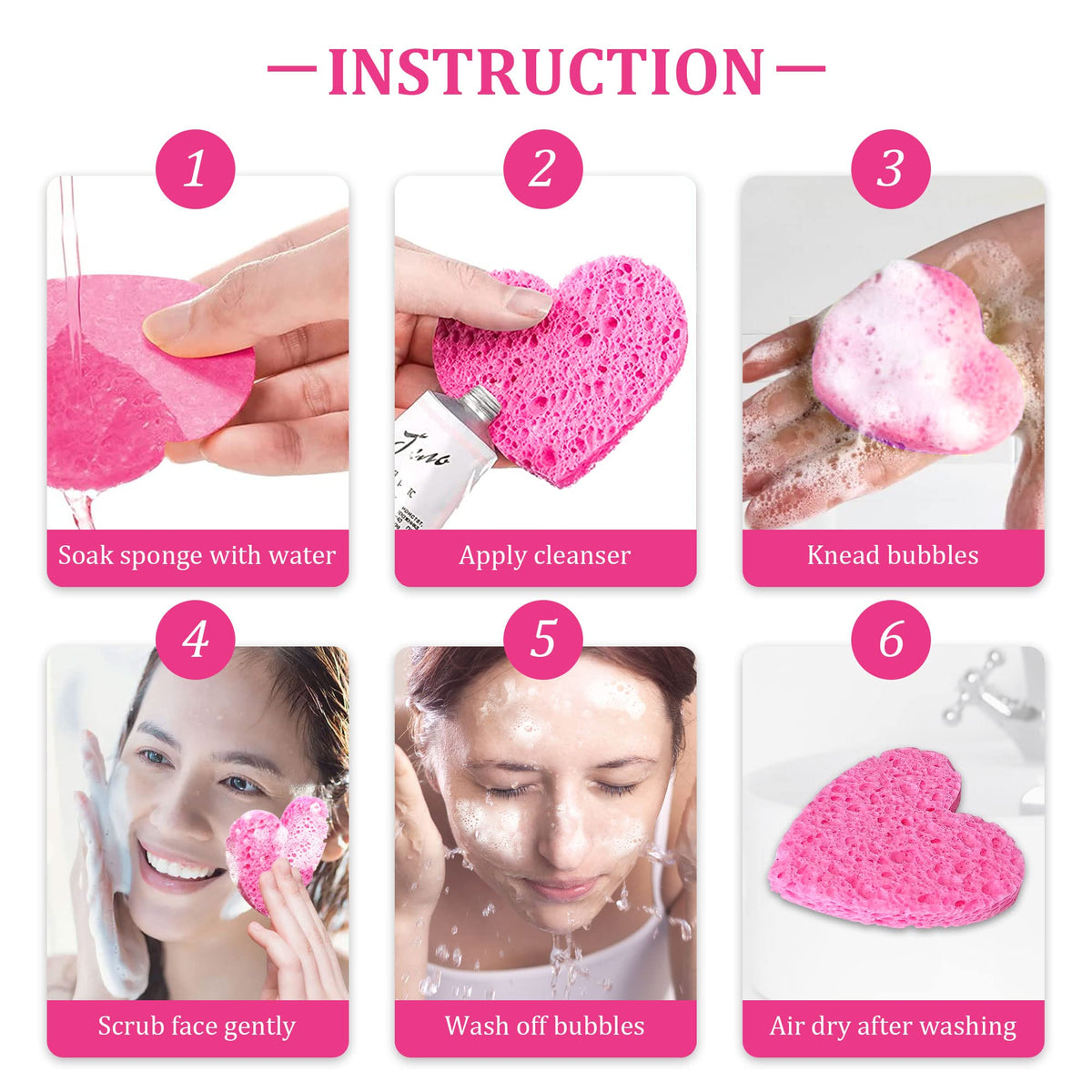kickleen sponge lathered with cleanser showing effective makeup removal benefit