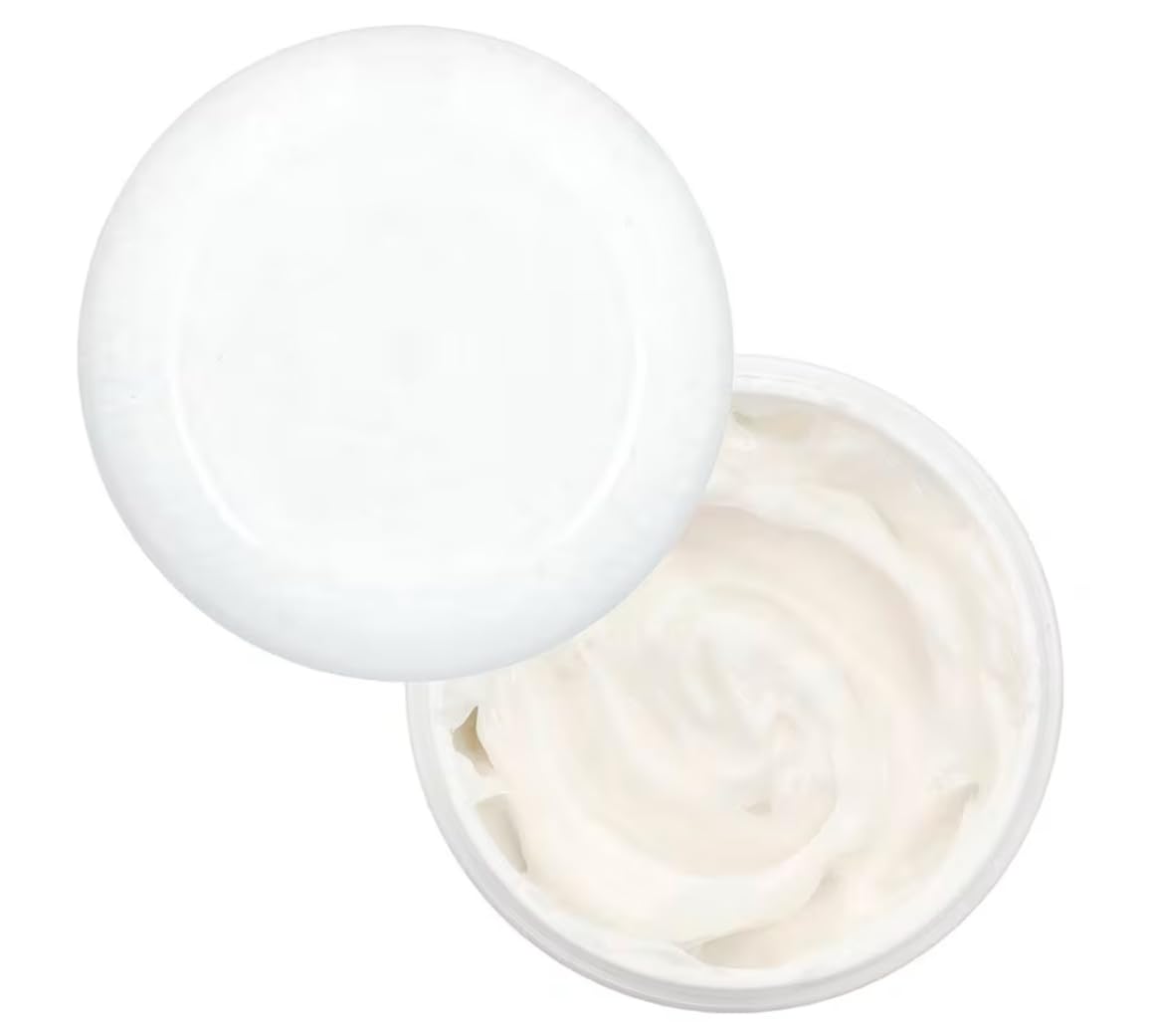 Kids Relief 4 oz cream next to common objects, clear size and portability benefit