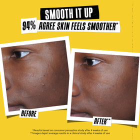 Kiehl's serum spread on hand demonstrating invisible finish benefit