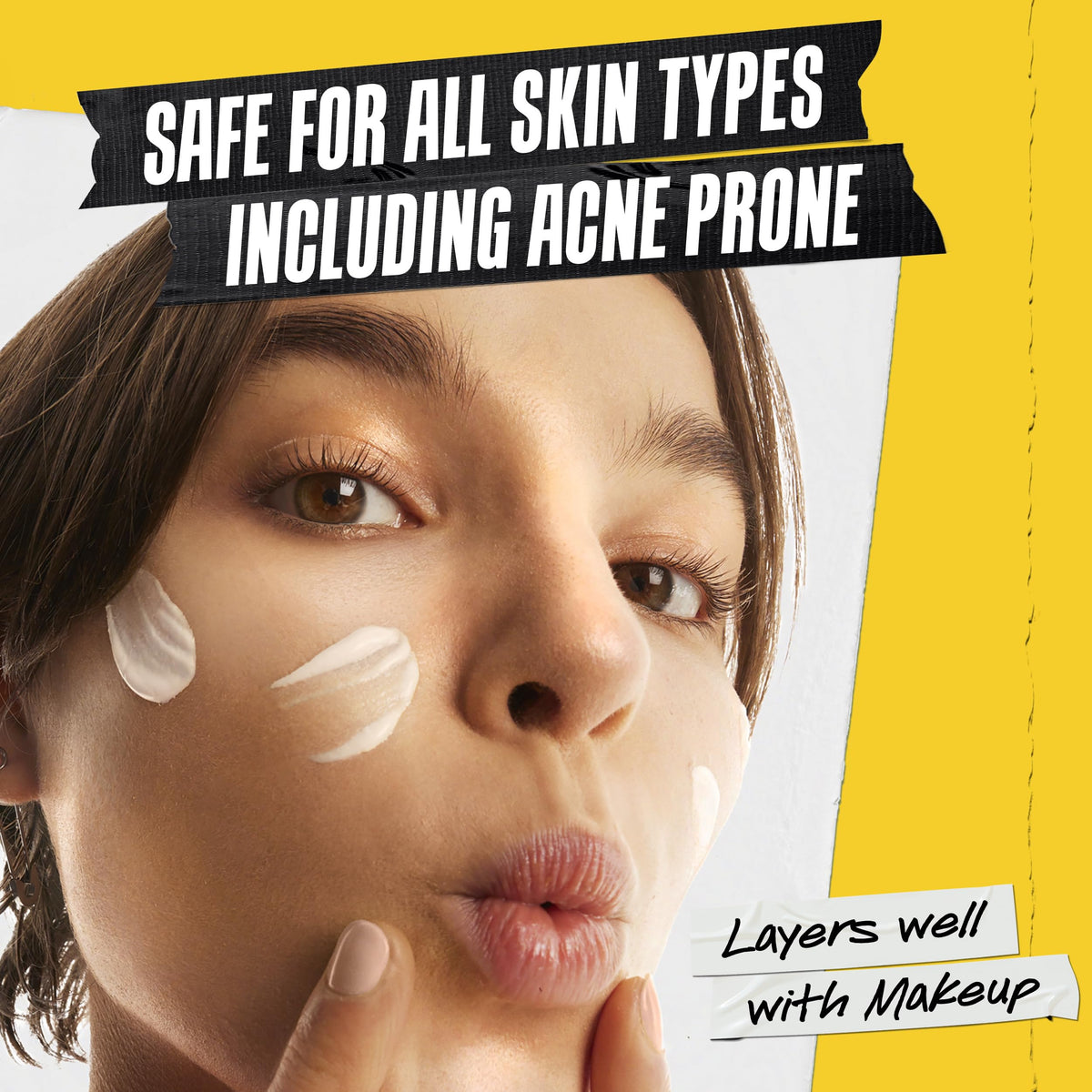 Kiehl's serum layered under foundation demonstrating makeup-friendly benefit
