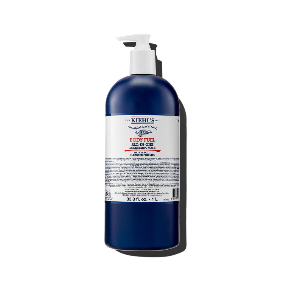 Kiehl's front packaging showing bottle and clean design with fresh scent benefit