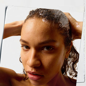 Kiehl's creamy conditioner texture close-up revealing smooth spreadability
