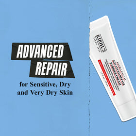 Kiehl's cream being blended on hand to show spreadability and quick absorption