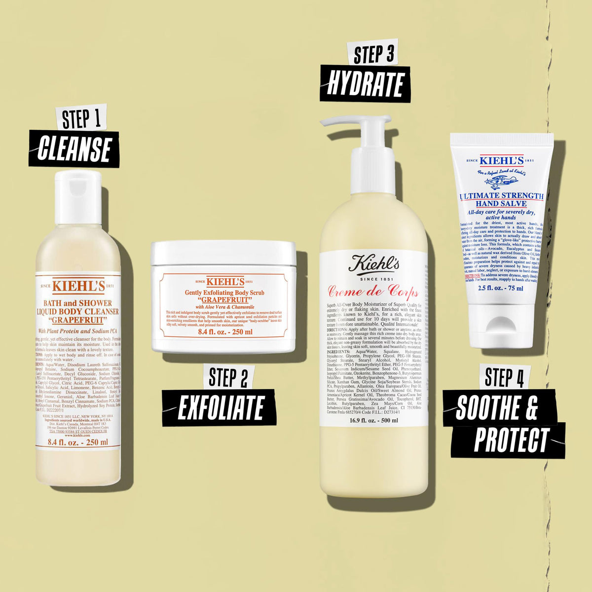 Kiehl's applied to forearm close-up showing smoother, hydrated skin