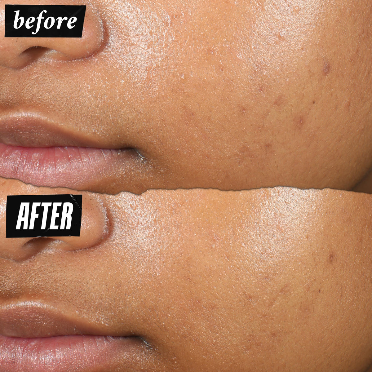 Kiehl's invisible dried film on skin showing discreet protection