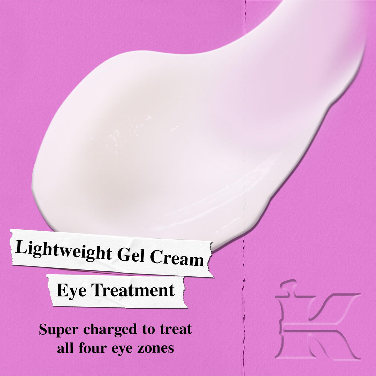 Kiehl's open jar close-up displaying lightweight gel texture for quick absorption