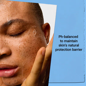 Kiehl's foam texture close-up demonstrating gentle, hydrating lather