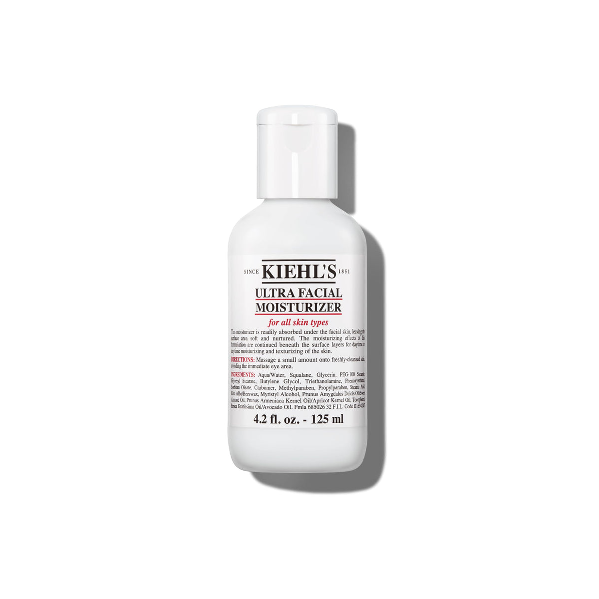 Kiehl's front jar view showing the clean packaging and easy daily hydration