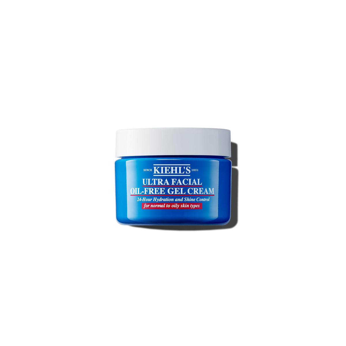 Kiehl's front packaging showing the oil-free gel-cream and its matte benefit
