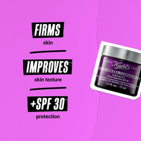 Kiehl's jar held in hand showing size and travel-friendly benefit