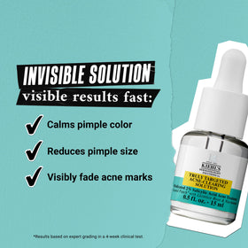 Kiehl's detailed label close-up showing active percentages and directions