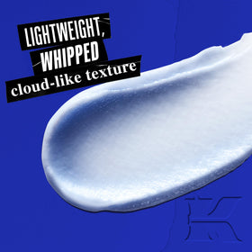 Kiehl's creamy cloud texture close-up highlighting lightweight moisturizing benefit