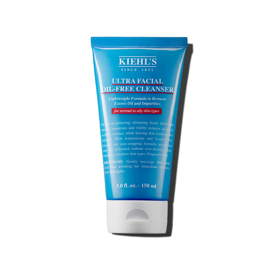 Kiehl's front packaging showing bottle and label, clear benefits visible