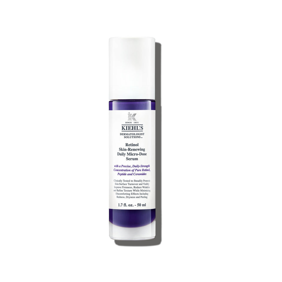Kiehl's front packaging showing bottle and label, highlights firming benefits