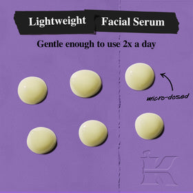 Kiehl's pipette dispensing serum, precise application for reduced irritation