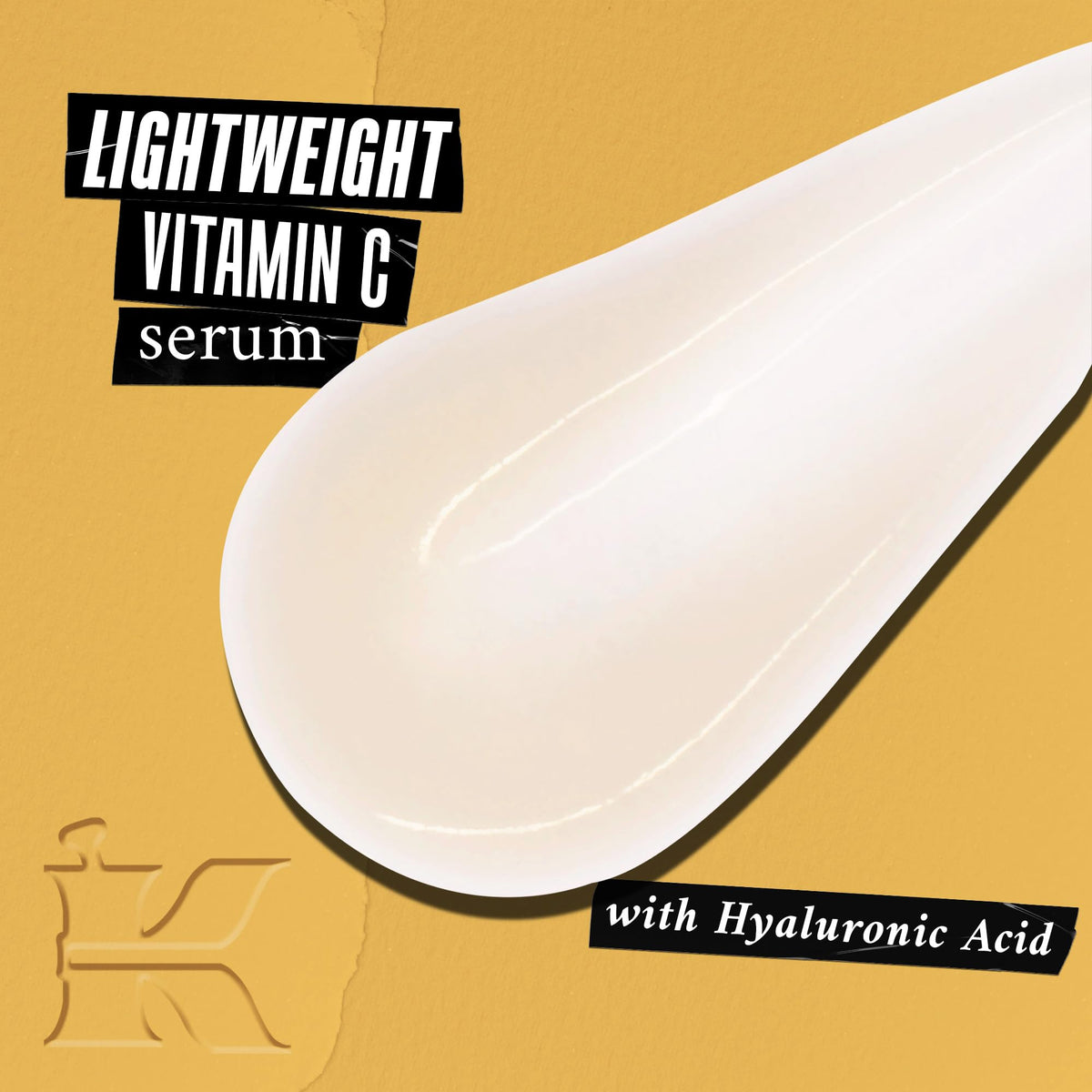 Kiehl's serum texture on fingertip demonstrating lightweight, fast-absorbing feel