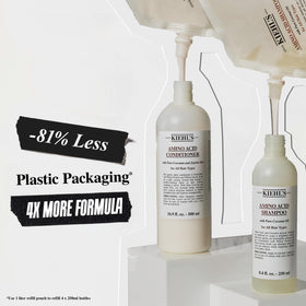 Kiehl's bottle in shower scene conveying daily routine convenience