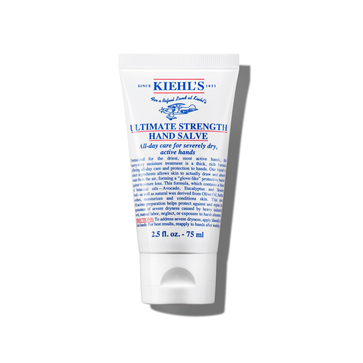 Kiehl's front tube view showing product label and size, communicates reliability