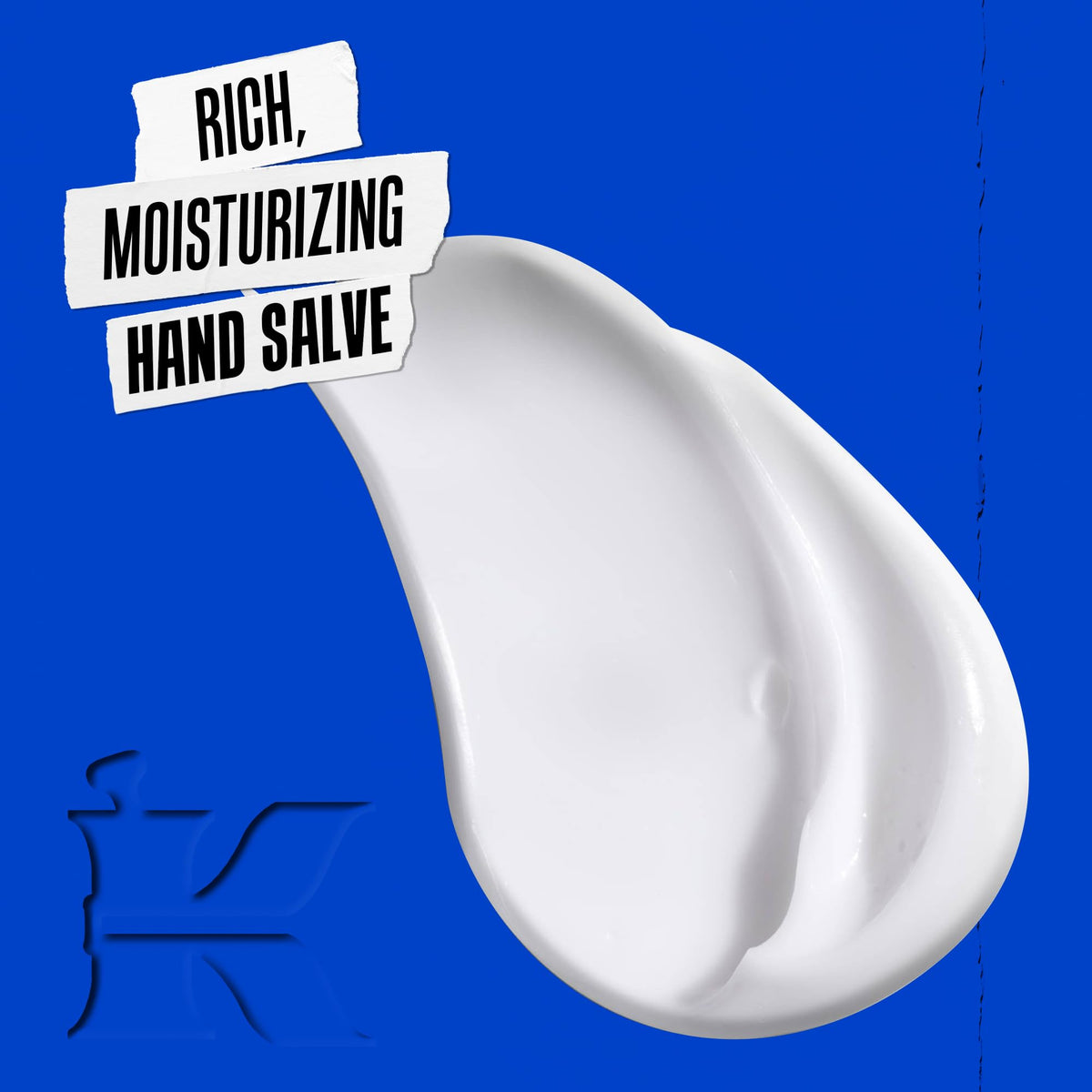 Kiehl's close-up of rich salve texture, highlights deep moisturizing benefit
